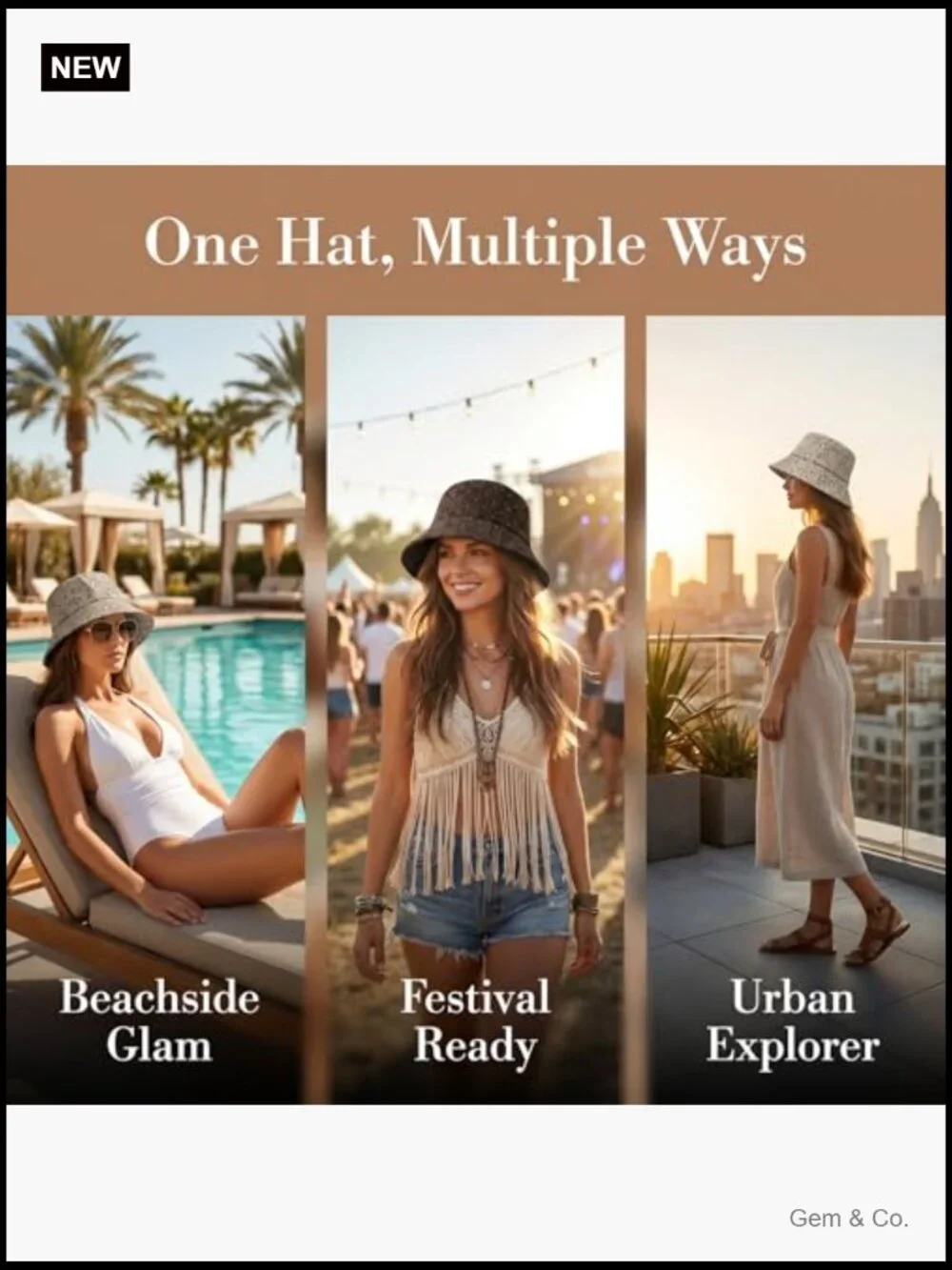 Leopard Print Bucket Hat 2 Pack, Bling Rhinestone Wide Brim Foldable Fisherman